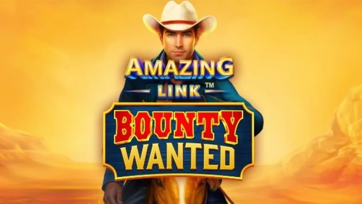 Cena do jogo Amazing Link Bounty Wanted, com pistoleiros e um cenário de deserto ensolarado.