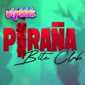 Interface de jogo do slot Piranha Bite Club com carretel Swimmer Reel